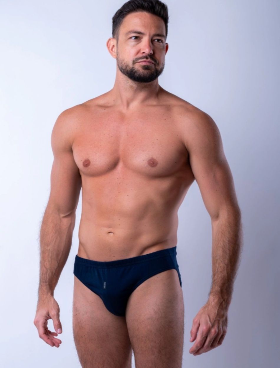 Mr. Big fecske fazonú, bevarrt gumis pamut alsónadrág