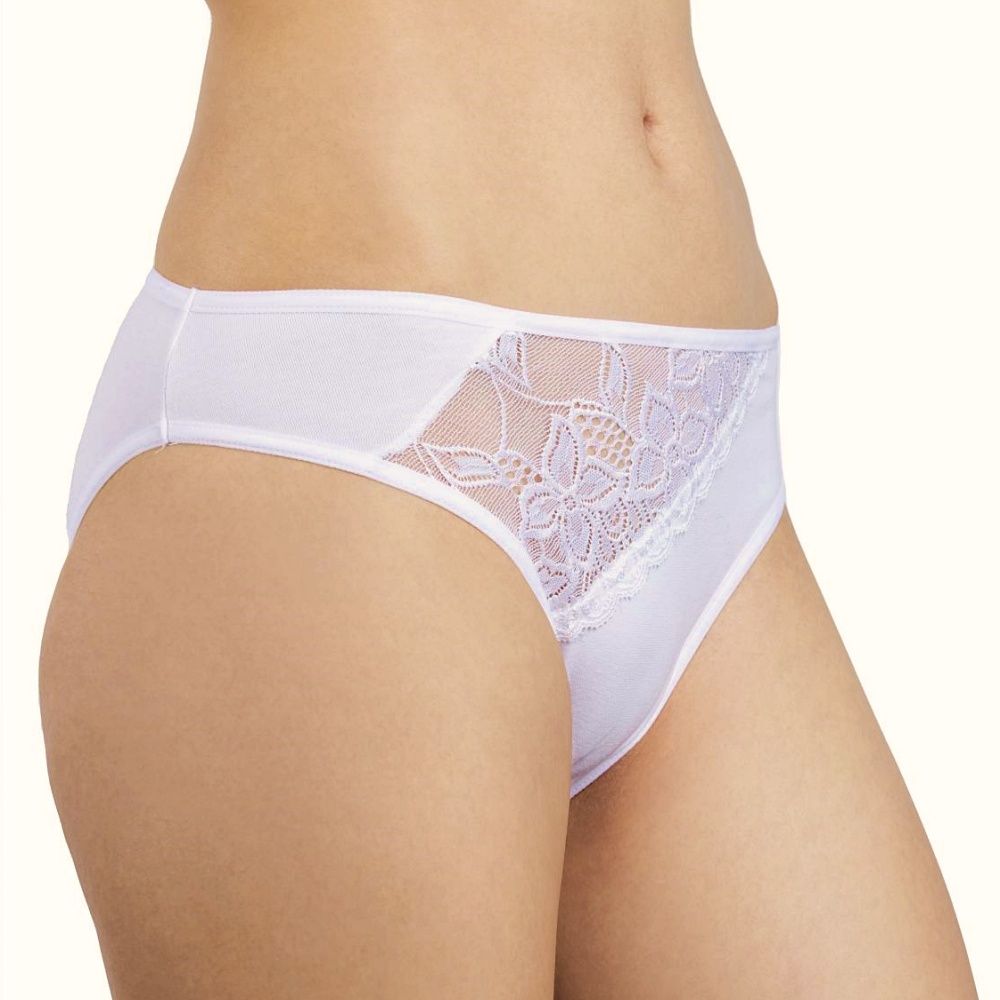 Elasztikus pamut csipkés bugyi Elasztikus pamut csipkés bugyi