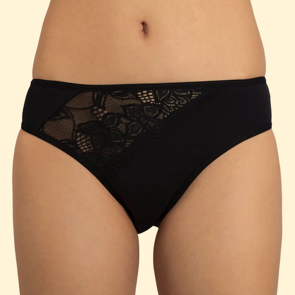 Elasztikus pamut csipkés bugyi Elasztikus pamut csipkés bugyi