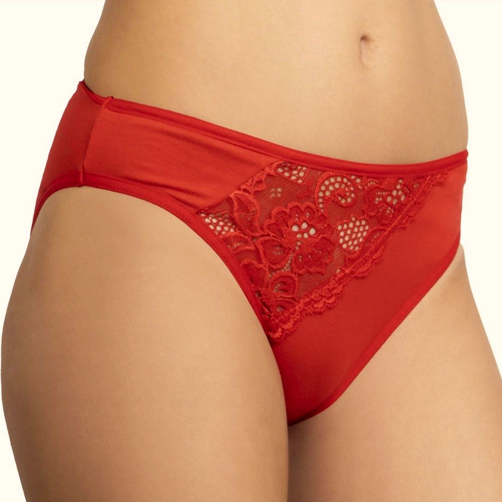 Elasztikus pamut csipkés bugyi Elasztikus pamut csipkés bugyi