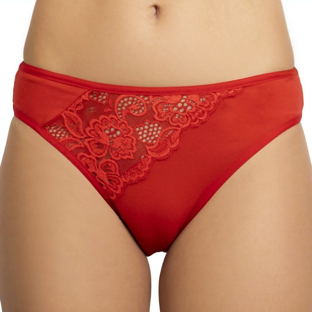 Elasztikus pamut csipkés bugyi Elasztikus pamut csipkés bugyi