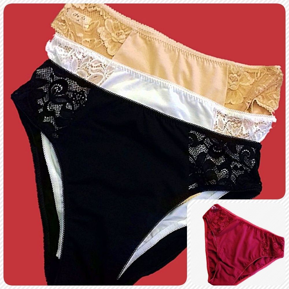 Turbó "Judit" oldalán csipkés, szélesoldalú, magas állású pamut alsó (3XL-5XL)