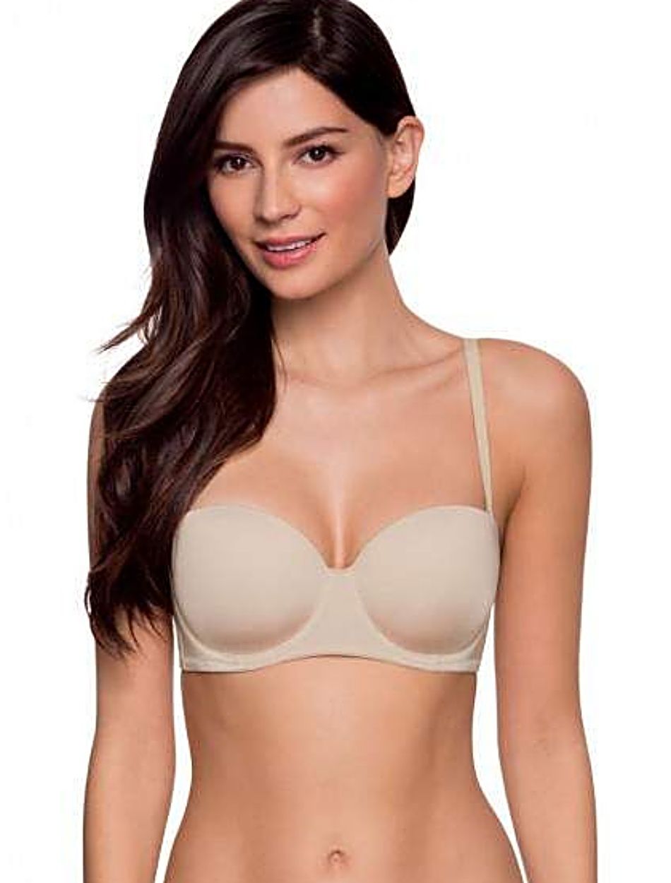 Levehető pántos, szivacsos melltartó