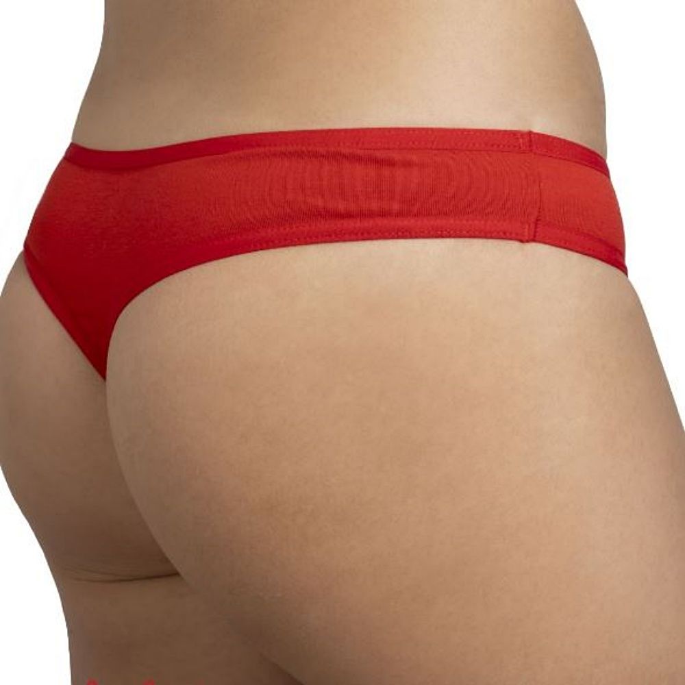 Elasztikus pamut csipkés tanga