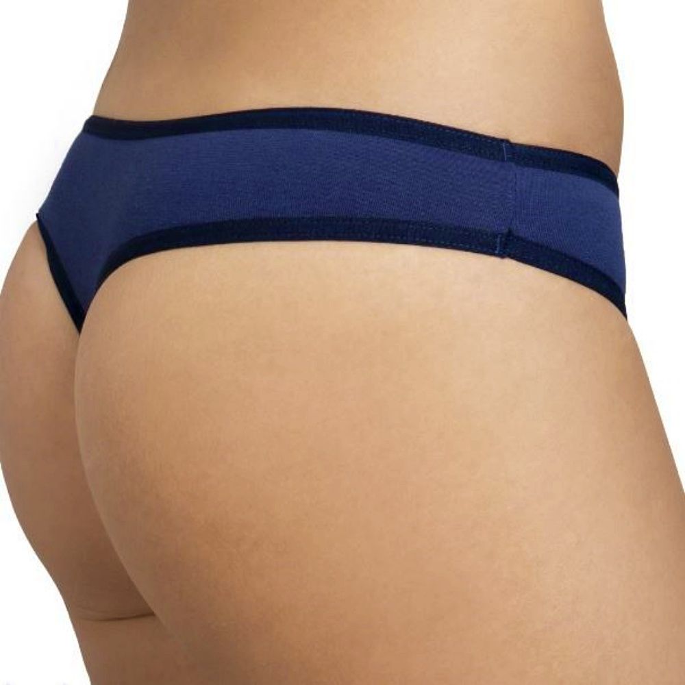 Elasztikus pamut csipkés tanga