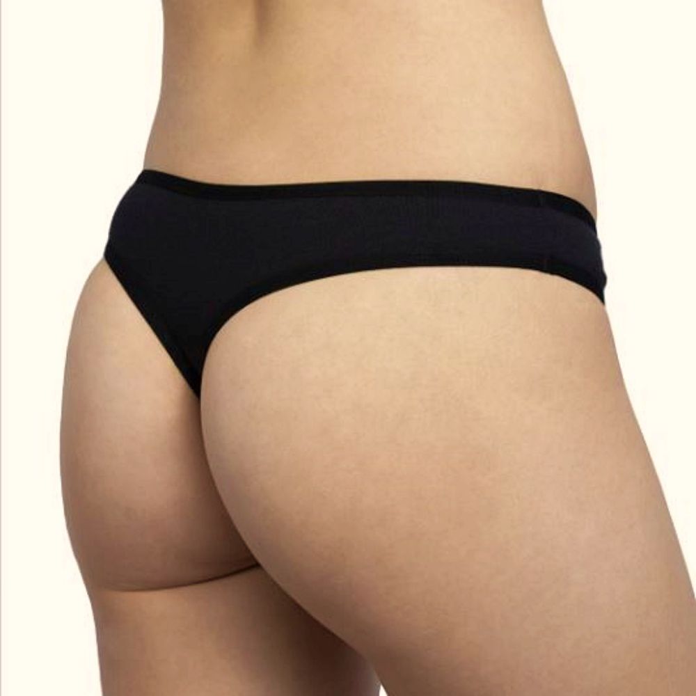 Elasztikus pamut csipkés tanga