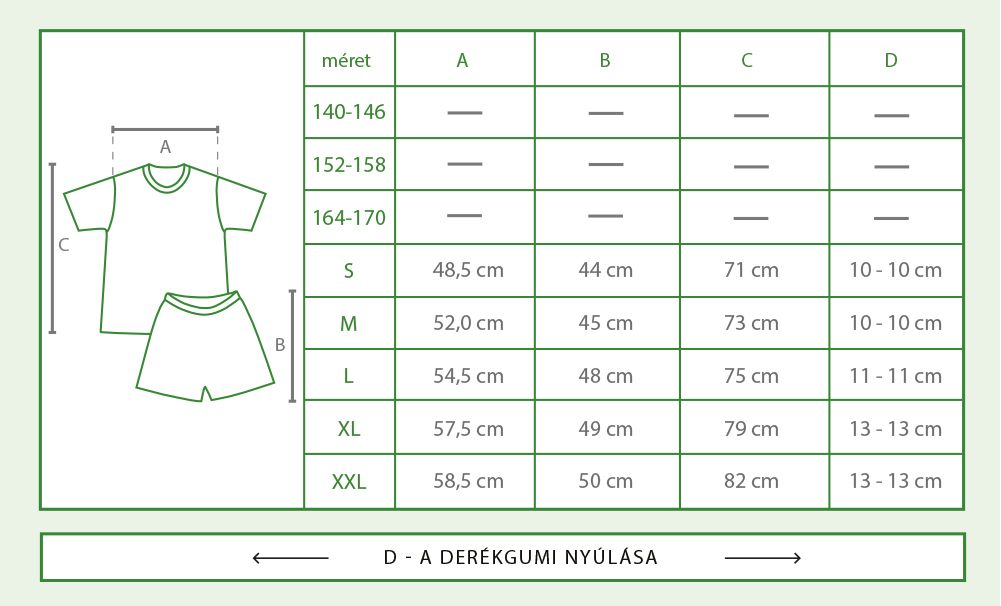 Férfi rövid ujjú pizsama