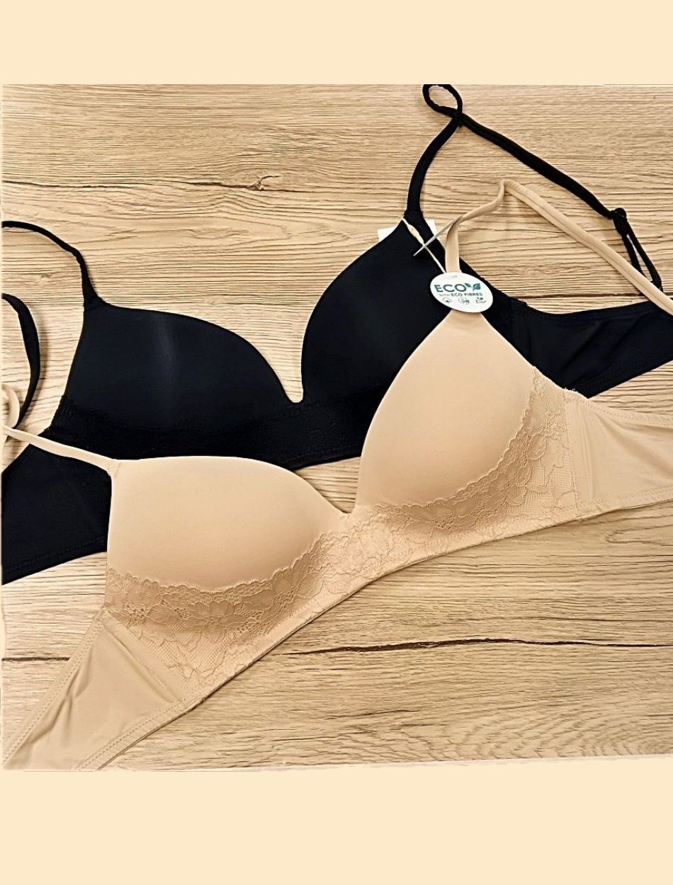 Duplacsomagos formázott, vékony szivacsos melltartó (2db)