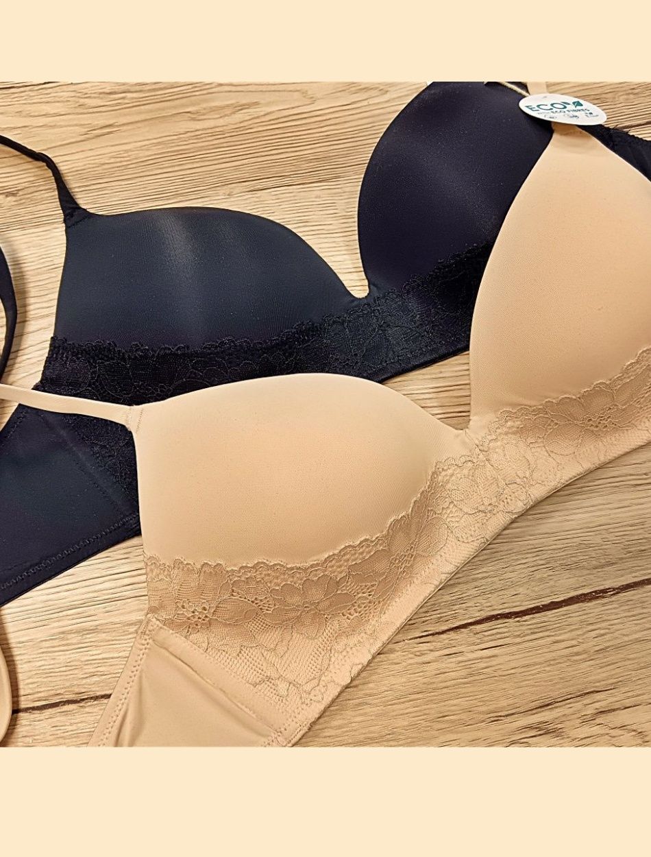 Duplacsomagos formázott, vékony szivacsos melltartó (2db)