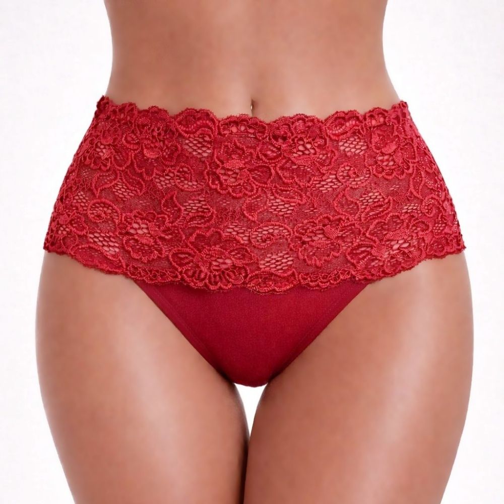 "Flower" széles csipkés tanga