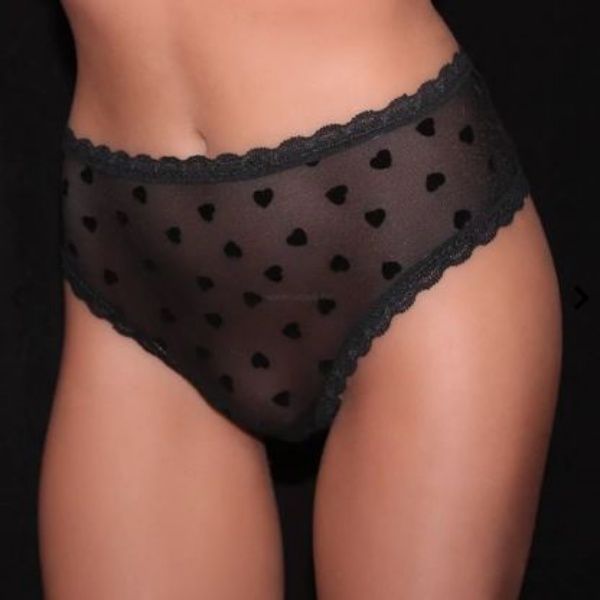 Poppy "Vendy" elöl-hátul tüll-szíves brazil féltanga (S-2XL) Poppy "Vendy" elöl-hátul tüll-szíves brazil féltanga (S-2XL)