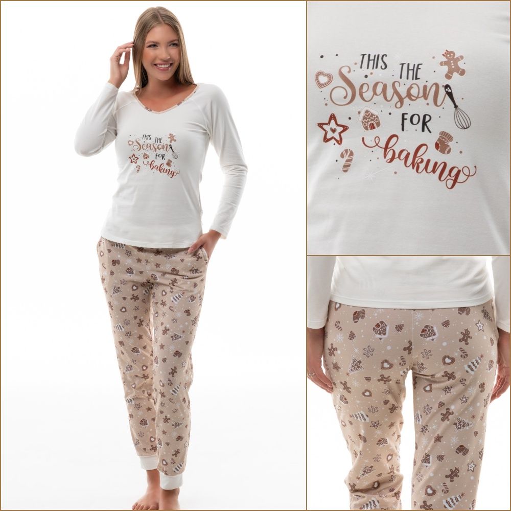 Poppy Kyra Pizsama, Mézeskalács (XL)