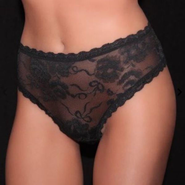 Poppy "Vendy" elöl-hátul csipkés brazil féltanga (S-2XL)