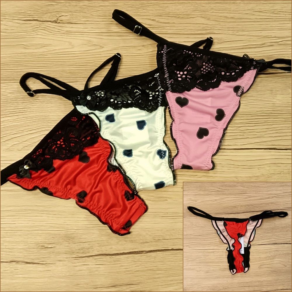 "Flower" szíves mintás tanga (állítható pántos) "Flower" szíves mintás tanga (állítható pántos)