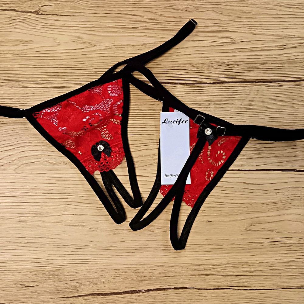 "Flower" alkalmi nyitott csipke tanga (állítható pántos) "Flower" alkalmi nyitott csipke tanga (állítható pántos)