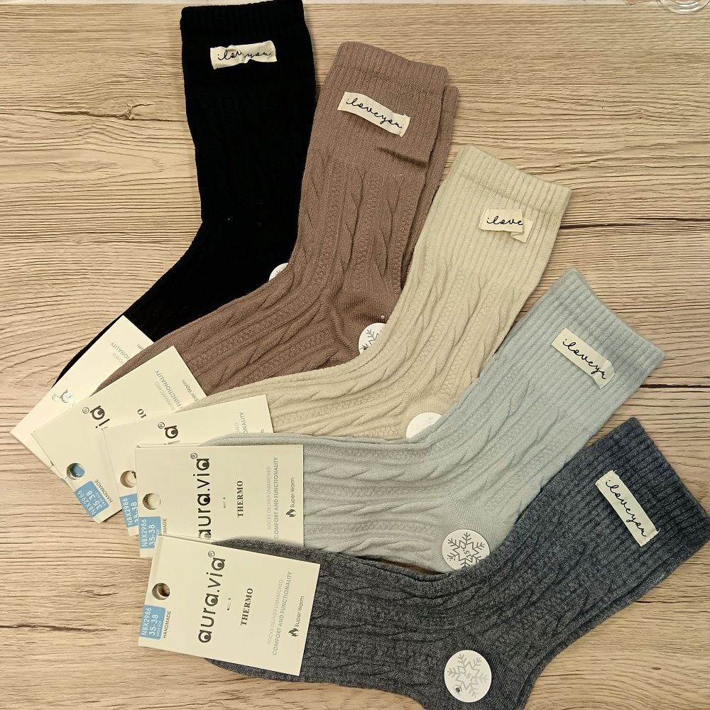 Gyapjúszálas meleg női bokazokni (5 pár) Gyapjúszálas meleg női bokazokni (5 pár)