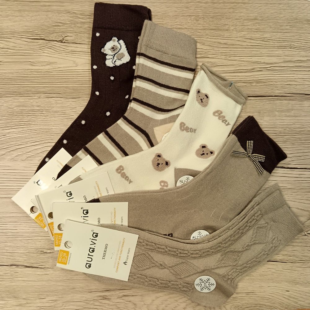 Gyapjúszálas meleg női bokazokni (5 pár) Gyapjúszálas meleg női bokazokni (5 pár)