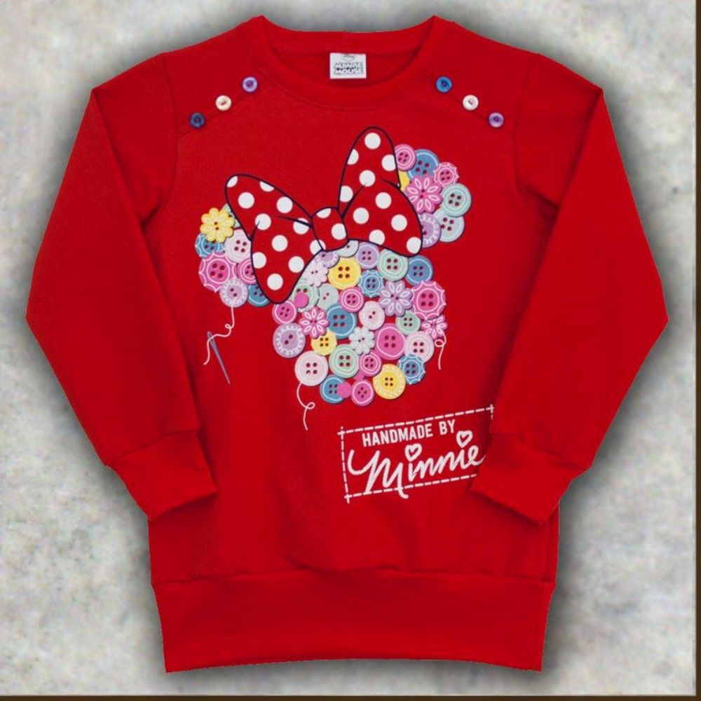 Hosszú ujjú pamut pulóver