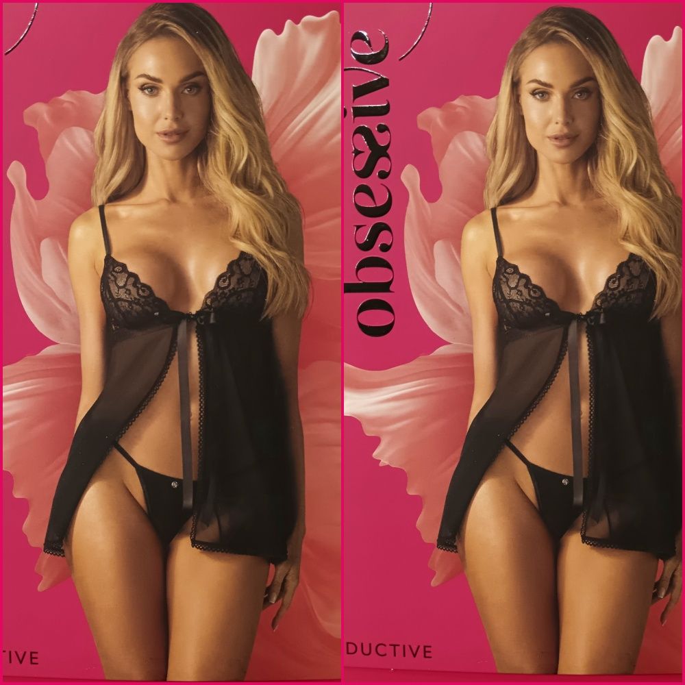 Csipkés hálóing, tangával