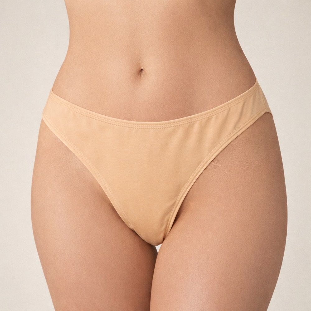 Fényesgumis, magasállású pamut alsó (M-2XL) Fényesgumis, magasállású pamut alsó (M-2XL)