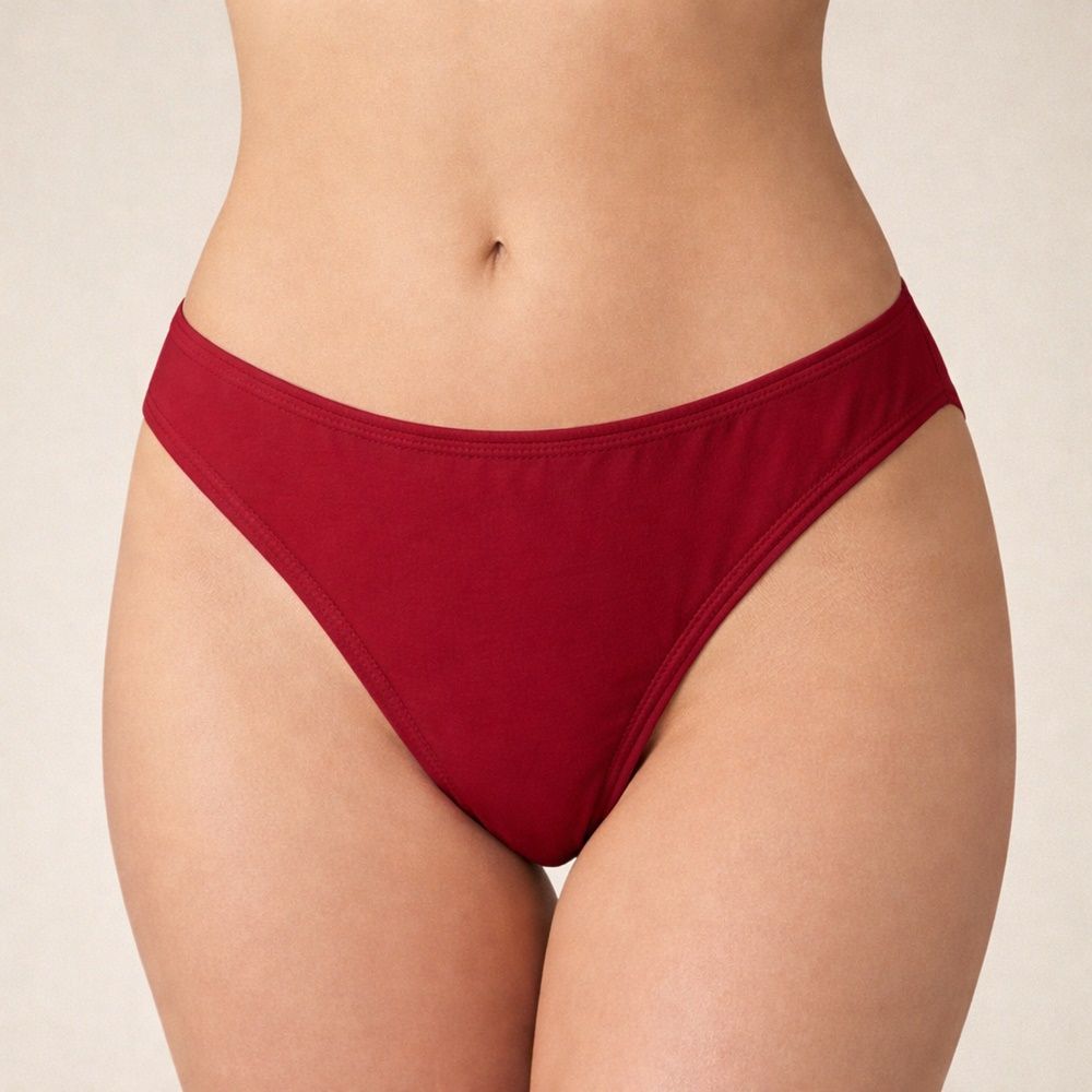 Fényesgumis, magasállású pamut alsó (M-2XL) Fényesgumis, magasállású pamut alsó (M-2XL)