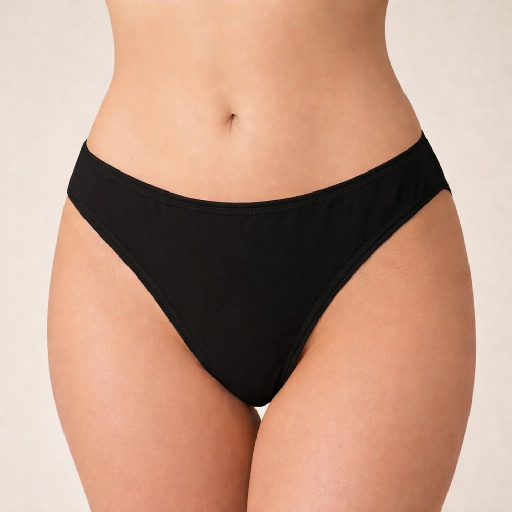 Fényesgumis, magasállású pamut alsó (M-2XL) Fényesgumis, magasállású pamut alsó (M-2XL)