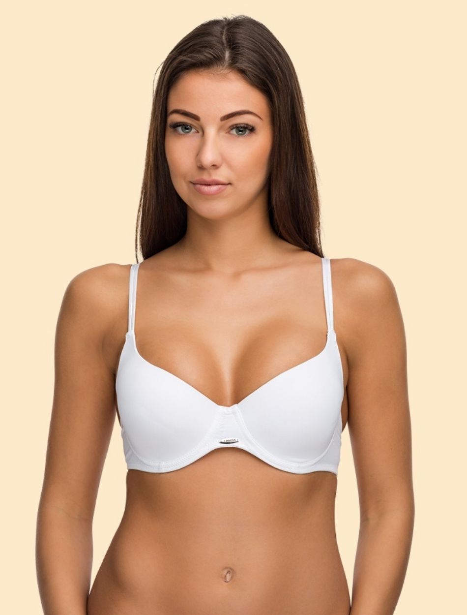 Előformázott dupla pántos merevítős melltartó