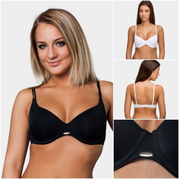 Előformázott dupla pántos merevítős melltartó