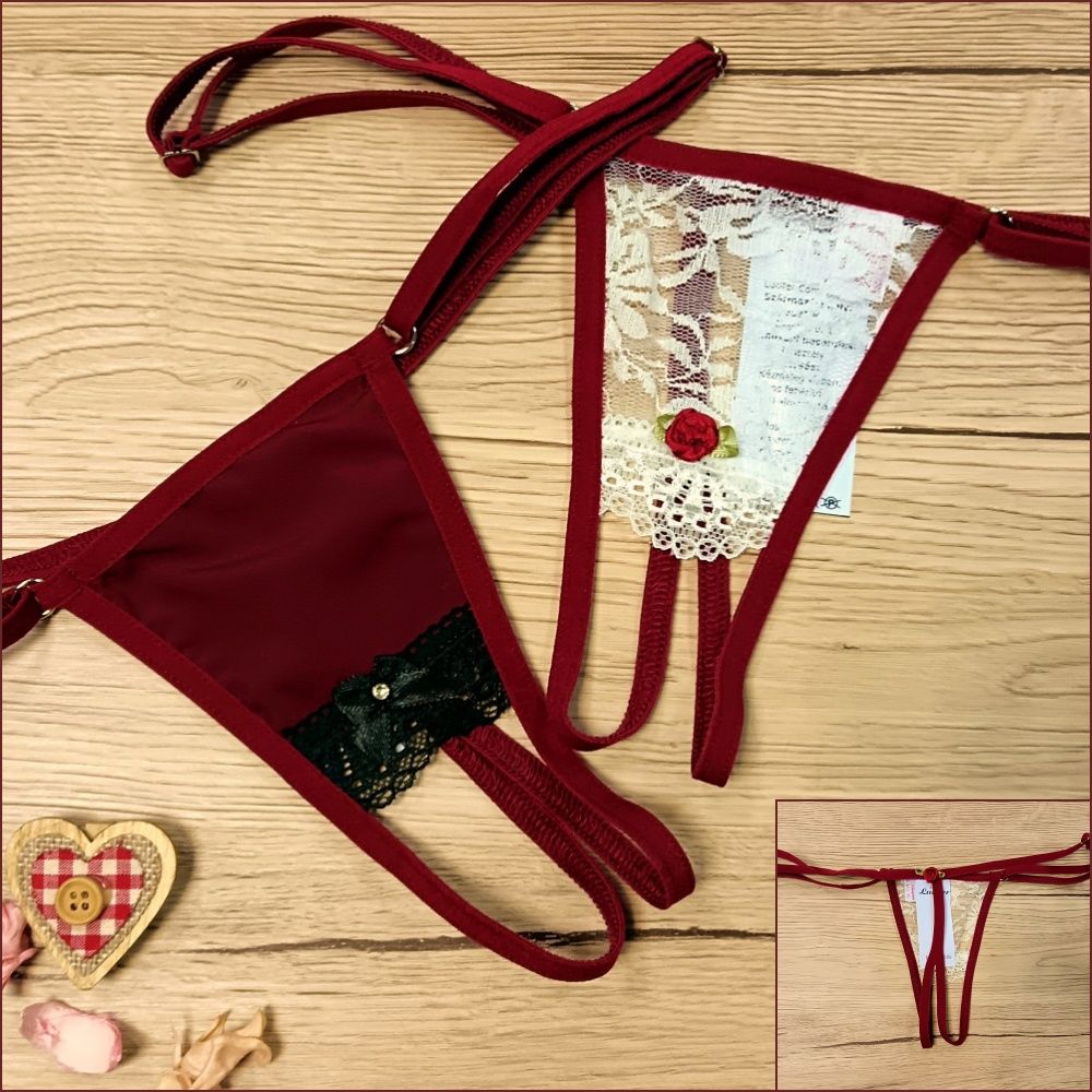 "Flower" alkalmi nyitott csipke tanga (állítható pántos) "Flower" alkalmi nyitott csipke tanga (állítható pántos)