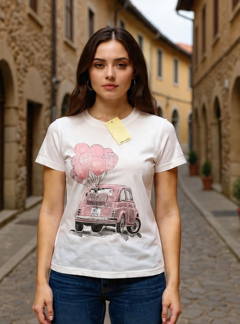 Autó mintás női felső Autó mintás női felső