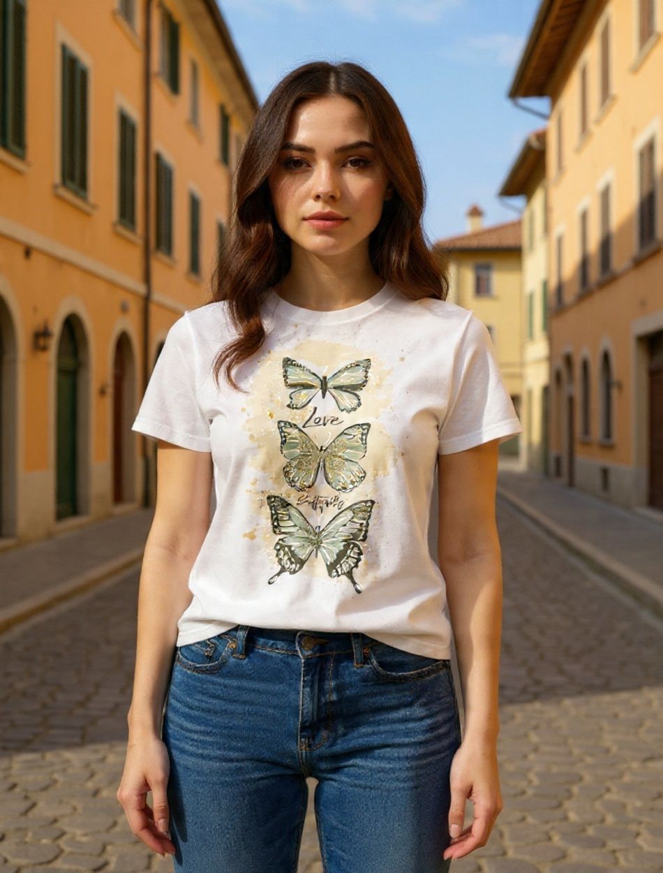 Pillangó mintás női felső Pillangó mintás női felső