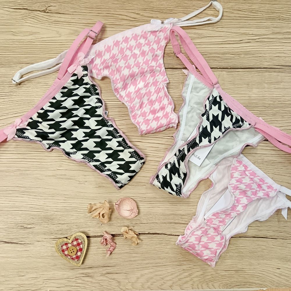 "Flower" mintás tanga (állítható pántos)