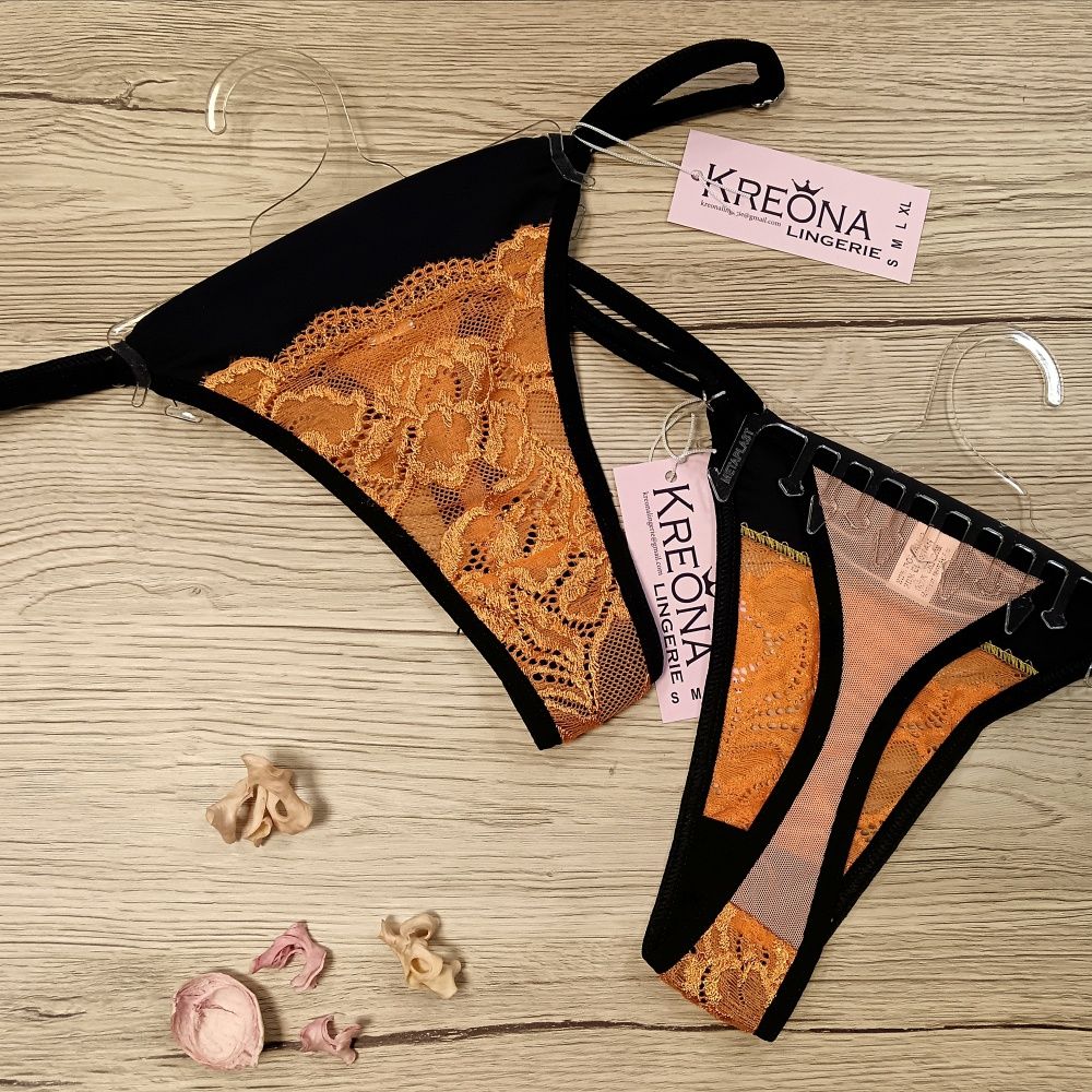 Kreona csipkés tanga (állítható pántos)