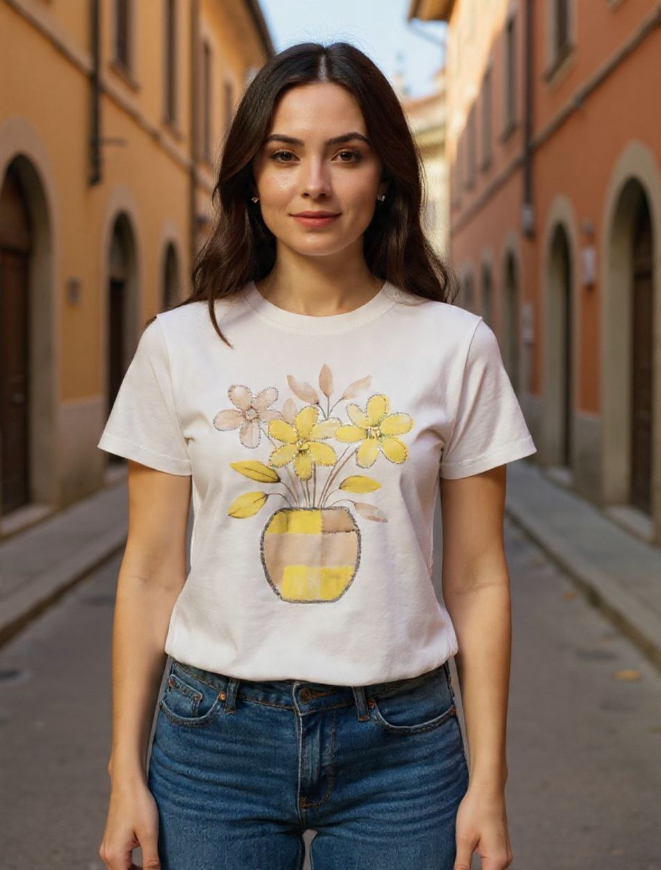 Virág mintás női felső Virág mintás női felső