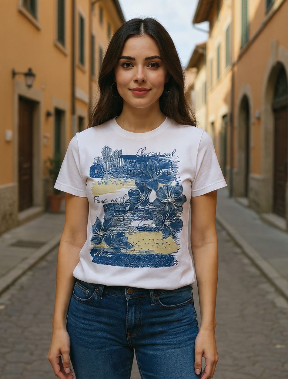 Virág mintás női felső Virág mintás női felső