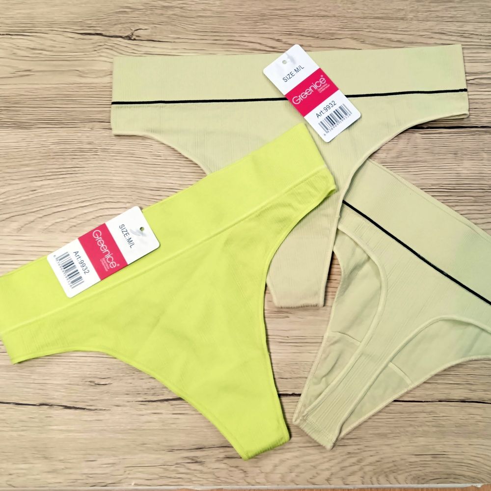 Bordázott, széles derekú tanga