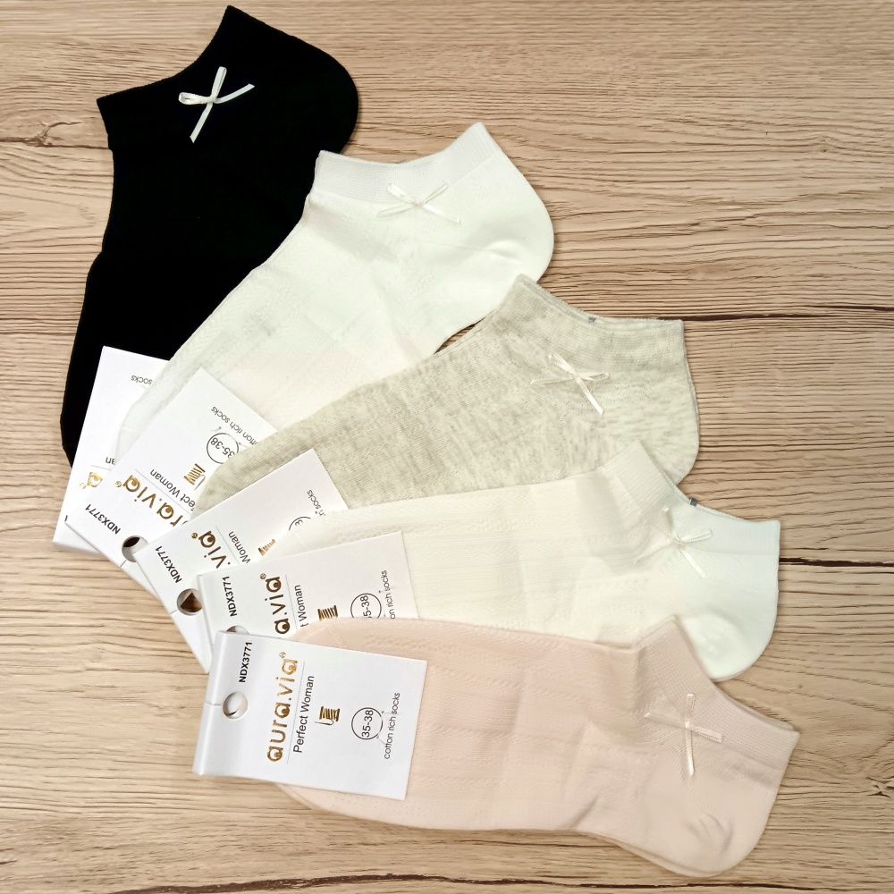 Pamut színes női titokzokni (5 pár)