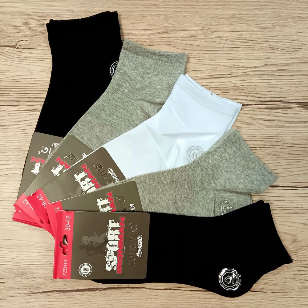 Pamut, férfi sport színes titokzokni (5 pár)