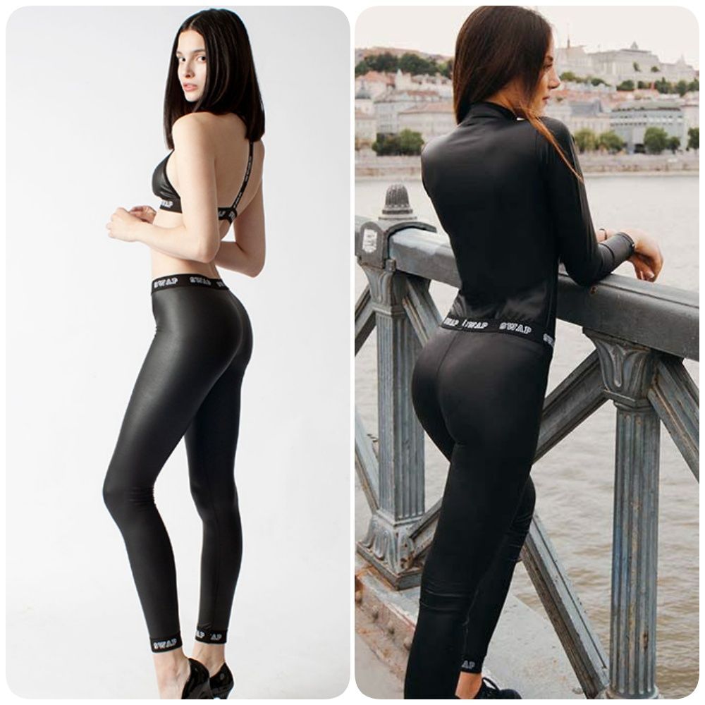 SWAP bőrhatású elasztikus leggings
