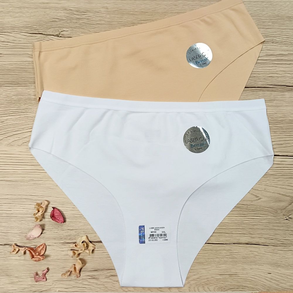 Lézervágott széles oldalú pamut alsó (M-3XL) Lézervágott széles oldalú pamut alsó (M-3XL)