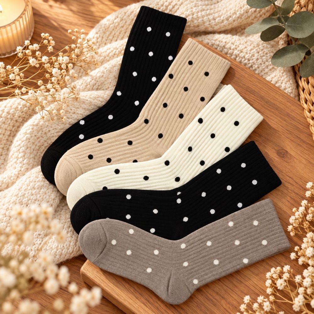 Thermo mintás női bokazokni (5 pár)